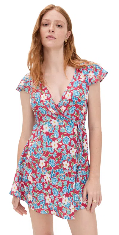 BELLA VENICE THE IZZY WRAP DRESS FLORAL