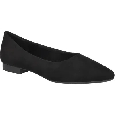 BELLA VITA MIREYA WOMENS FAUX SUEDE POINTED TOE BALLET FLATS