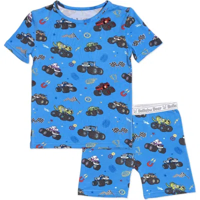 BELLABU BEAR BELLABU BEAR BLAZE & MONSTER KIDS 2-PIECE SHORT SLEEVE & SHORTS PAJAMA SET