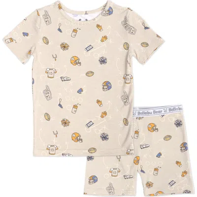 BELLABU BEAR BELLABU BEAR FOOTBALL KIDS 2-PIECE SHORT SLEEVE & SHORTS PAJAMA SET