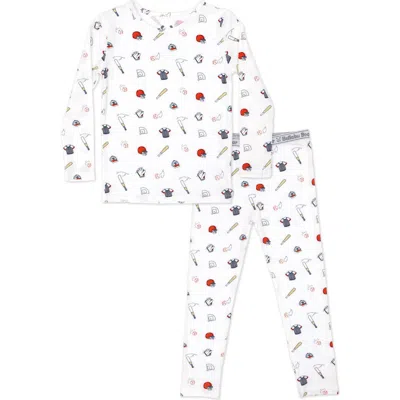 BELLABU BEAR BELLABU BEAR KIDS' BASEBALL SET OF 2 PIECE PAJAMAS