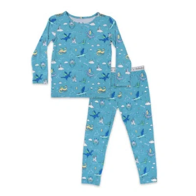 BELLABU BEAR BELLABU BEAR KIDS' DRAGON DREAMS SET OF 2 PIECE PAJAMAS