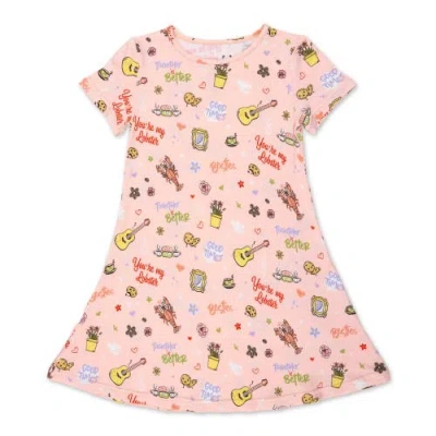 BELLABU BEAR BELLABU BEAR KIDS' FRIENDS YOU'RE MY LOBSTER SHORT SLEEVE DRESS