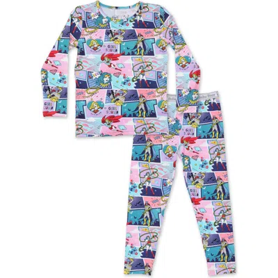 BELLABU BEAR BELLABU BEAR KIDS' JUSTICE HEROINES SET OF 2 PIECE PAJAMAS