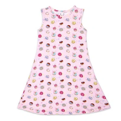 BELLABU BEAR BELLABU BEAR KIDS' PINK SPACE DONUT DRESS