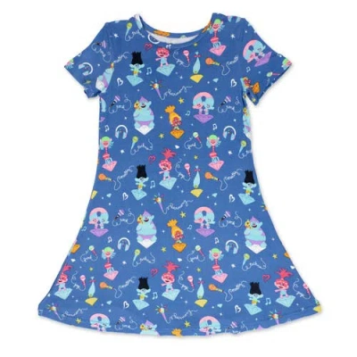 BELLABU BEAR BELLABU BEAR KIDS' TROLLS MUSIC SHORT SLEEVE DRESS