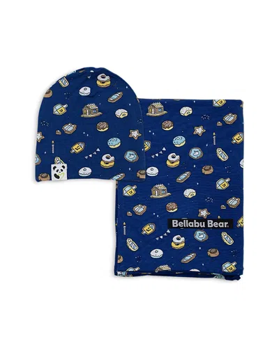 BELLABU BEAR UNISEX SWADDLE & BEANIE SET - BABY
