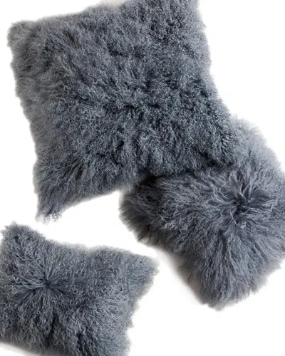 BELLE EPOQUE BELLE EPOQUE MONGOLIAN DECORATIVE PILLOW