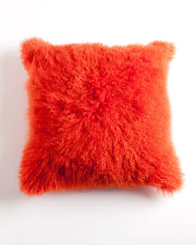 BELLE EPOQUE BELLE EPOQUE MONGOLIAN DECORATIVE PILLOW