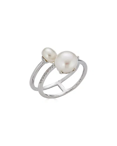 BELPEARL BELPEARL SILVER 9-7MM PEARL RING