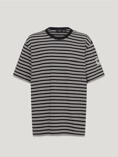 BELSTAFF BELSTAFF DRUM T-SHIRT MIT RAIL-STREIFEN FÜR HERREN YARN DYE JERSEY STRIPES