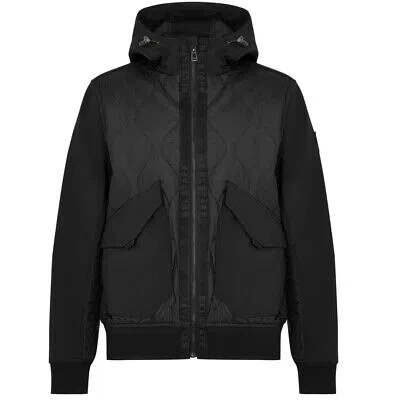 BELSTAFF BELSTAFF LIMITER BLACK HOODED JACKET