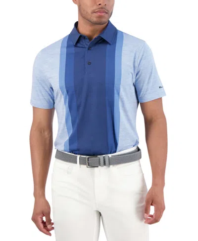 BEN SHERMAN GOLF MEN'S VERTICAL STRIPES SPORTS FIT POLO