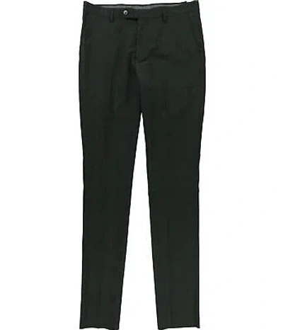 BEN SHERMAN BEN SHERMAN MENS WINDOWPANE DRESS PANTS SLACKS, GREY, 34W X UNFINISHEDL