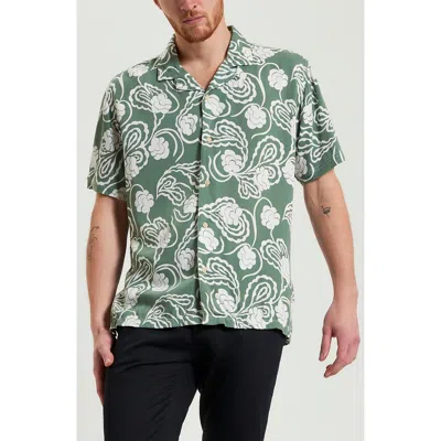 BEN SHERMAN BEN SHERMAN PAISLEY SWIRL PRINT CAMP SHIRT