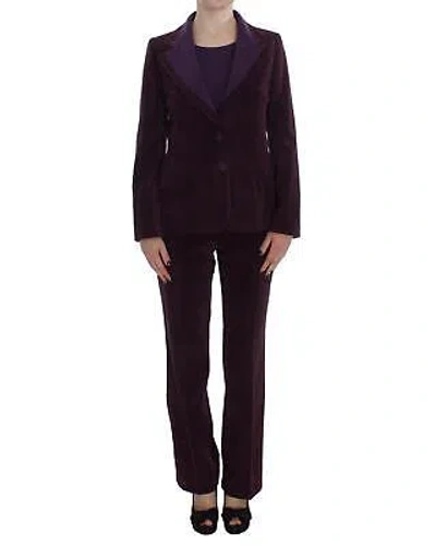 BENCIVENGA BENCIVENGA ANZUG-T-SHIRT-SET AUS WOLLE - TOPS - PURPLE -SIZE 42