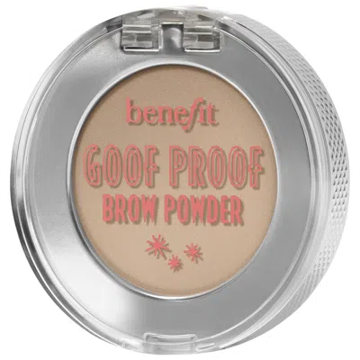 BENEFIT COSMETICS GOOF PROOF WATERPROOF BROW-FILLING POWDER SHADE 1 0.06 OZ / 1.9 G