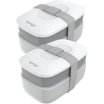 BENTGO BENTGO 2-PACK OF CLASSIC ALL-IN-ONE STACKABLE LUNCH BOX SOLUTION