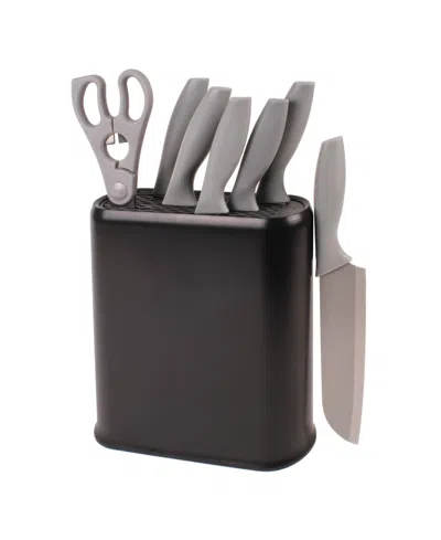 BERGHOFF LEO 8-PIECE KITCHEN KNIFE SET WITH UNIVERSAL KNIFE BLOCK