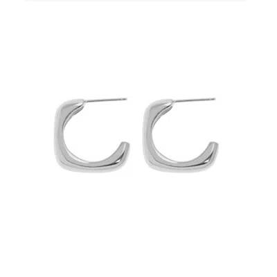 BERMUDA WATCH COMPANY WOMEN'S ANNIE APPLE ROO SILVER HOOPS