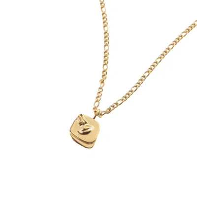 BERMUDA WATCH COMPANY WOMEN'S GOLD ANNIE APPLE NOVA FACE PENDANT NECKLACE