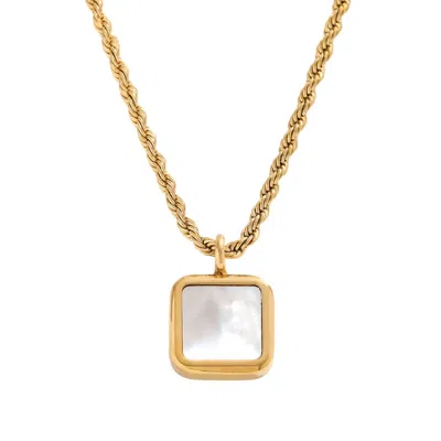 BERMUDA WATCH COMPANY WOMEN'S GOLD ZYA PEARL PENDANT ROPE NECKLACE