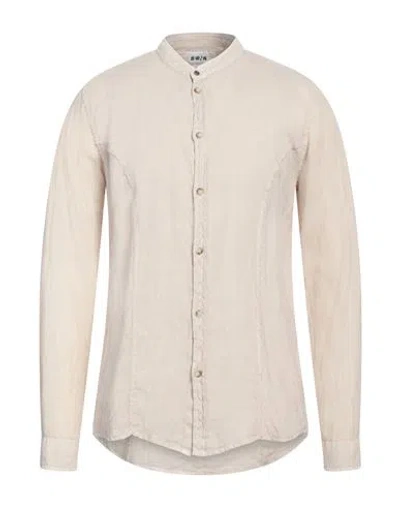 BERNA BERNA MAN SHIRT BEIGE SIZE 3XL LINEN