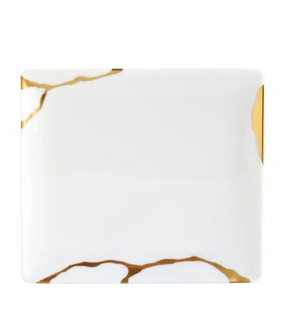 BERNARDAUD KINTSUGI RECTANGULAR TRAY