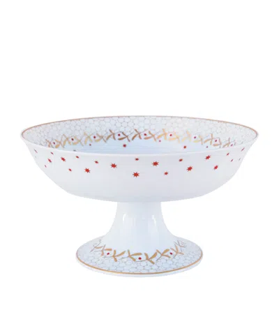 BERNARDAUD LARGE NOËL FOOTED COUPE