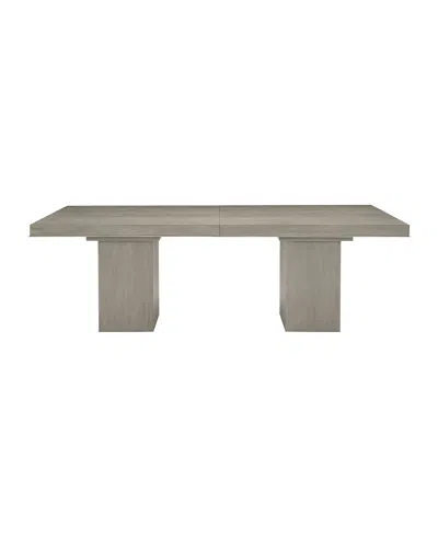 BERNHARDT LINEA DOUBLE PEDESTAL DINING TABLE