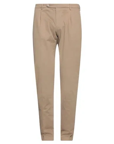 BERWICH BERWICH MAN PANTS SAND SIZE 38 COTTON, ELASTANE