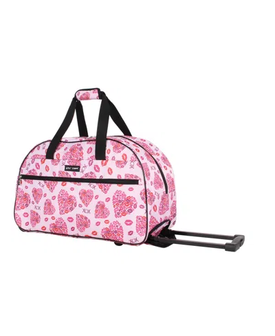 BETSEY JOHNSON CARRY-ON SOFTSIDE ROLLING DUFFEL BAG