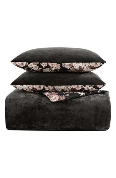 BETSEY JOHNSON BETSEY JOHNSON VELVET SOLID COMFORTER & SHAM SET