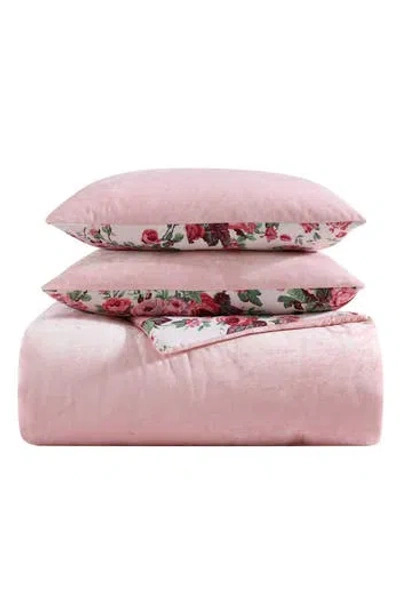 BETSEY JOHNSON BETSEY JOHNSON VELVET SOLID COMFORTER & SHAM SET