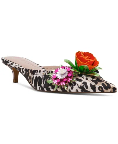 BETSEY JOHNSON WOMEN'S ABIGAYL FLORAL DRESS MULES