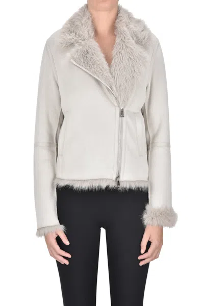 BETTA CORRADI BIKER STYLE ECO-SUEDE JACKET