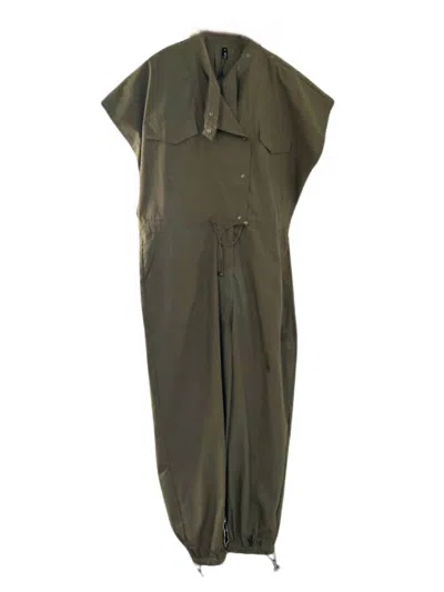 BEULAHSTYLE UTILITY JUMPSUIT IN OLIVE