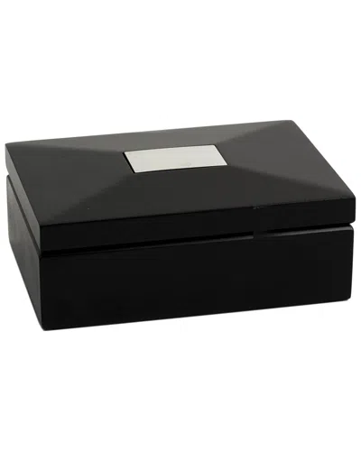 BEY-BERK BEY-BERK EBONY HINGED BOX