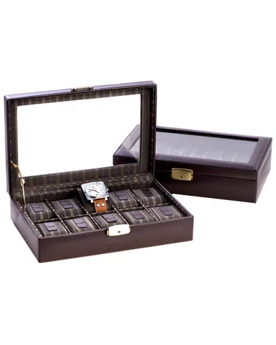 BEY-BERK BEY-BERK LEATHER 10-WATCH CASE