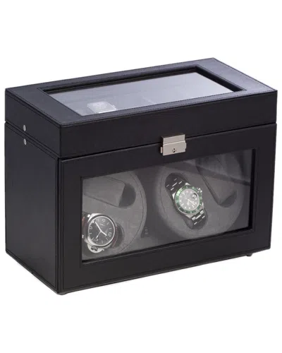 BEY-BERK BEY-BERK LEATHER 4-WATCH WINDER