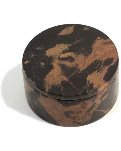 BEY-BERK BEY-BERK TIGER EYE ROUND BOX