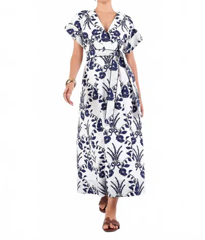 BEYOND BY VERA SAILOR DRESS IN LAVENDE NAVY