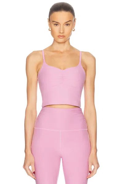 BEYOND YOGA SPACEDYE RAISE THE BARRE SHIRRED TANK TOP