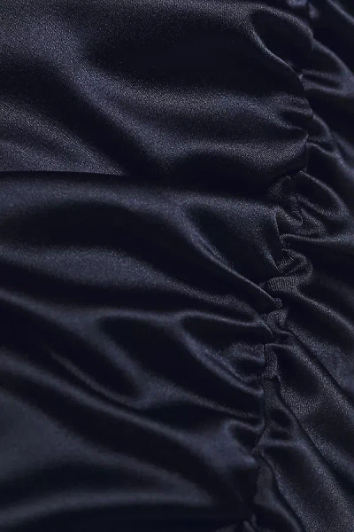 BHLDN HIGH SHINE SATIN SMALL NAVY SWATCH