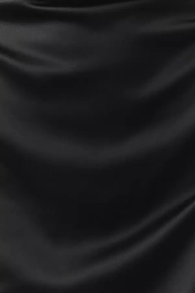 BHLDN STRETCH SATIN SMALL BLACK SWATCH