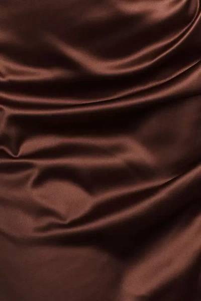 BHLDN STRETCH SATIN SMALL CHOCOLATE SWATCH