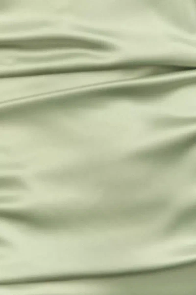 BHLDN STRETCH SATIN SMALL SAGE SWATCH