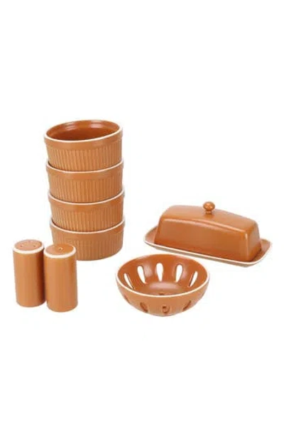 BIA CORDON BLEU BIA CORDON BLEU 7-PIECE TERRACOTTA TABLETOP DISHES