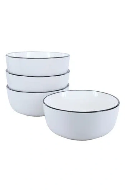 BIA CORDON BLEU BIA CORDON BLEU SET OF 4 SILHOUETTE PORCELAIN SOUP/CEREAL BOWLS