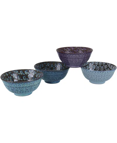 BIA SET OF FOUR OOH LA LA TERRIN ASSORTED BOWLS, 24 OZ